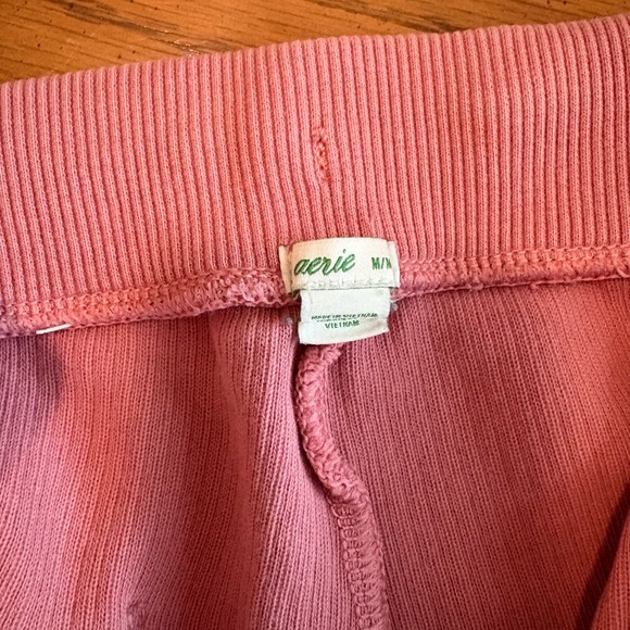 Aerie Pink Ribbed Hoodie and Jogger Set - Picture 9 of 9